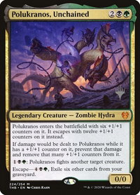 Polukranos, Unchained - Promo Pack: Theros Beyond Death (PPTHB) #224p - Mythic Magic: The Gathering Trading Card