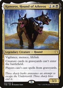 Kunoros, Hound of Athreos - Promo Pack: Theros Beyond Death (PPTHB) #222p - Rare Magic: The Gathering Trading Card