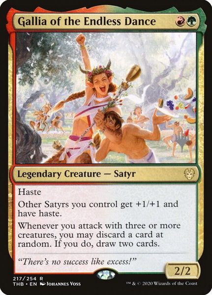 Gallia of the Endless Dance trading card from Promo Pack: Theros Beyond Death Gallia of the Endless Dance - Promo Pack: Theros Beyond Death Magic: The Gathering trading card
