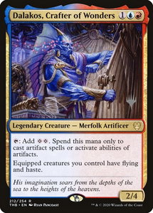 Dalakos, Crafter of Wonders - Promo Pack: Theros Beyond Death (PPTHB) #212p - Rare Magic: The Gathering Trading Card