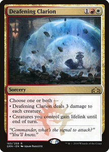 Deafening Clarion - Promo Pack: Theros Beyond Death (PPTHB) #165p - Rare Magic: The Gathering Trading Card