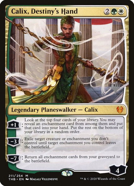 Calix, Destiny's Hand - Promo Pack: Theros Beyond Death Magic: The Gathering trading card