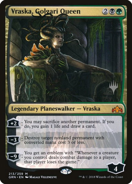 Vraska, Golgari Queen trading card from Promo Pack: Theros Beyond Death Vraska, Golgari Queen - Promo Pack: Theros Beyond Death Magic: The Gathering trading card