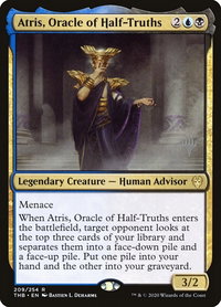 Atris, Oracle of Half-Truths - Promo Pack: Theros Beyond Death (PPTHB) #209p - Rare Magic: The Gathering Trading Card