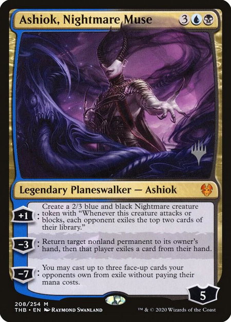 Ashiok, Nightmare Muse - Promo Pack: Theros Beyond Death Magic: The Gathering trading card