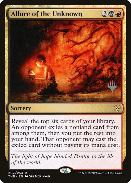 Allure of the Unknown trading card from Promo Pack: Theros Beyond Death Allure of the Unknown - Promo Pack: Theros Beyond Death Magic: The Gathering trading card