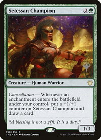 Setessan Champion - Promo Pack: Theros Beyond Death (PPTHB) #198p - Rare Magic: The Gathering Trading Card