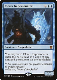 Clever Impersonator - Promo Pack: Theros Beyond Death (PPTHB) #34p - Mythic Magic: The Gathering Trading Card
