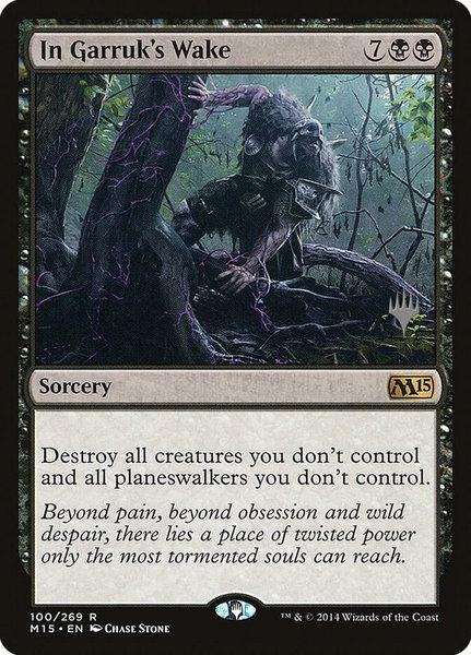 In Garruk's Wake - Promo Pack: Theros Beyond Death Magic: The Gathering trading card