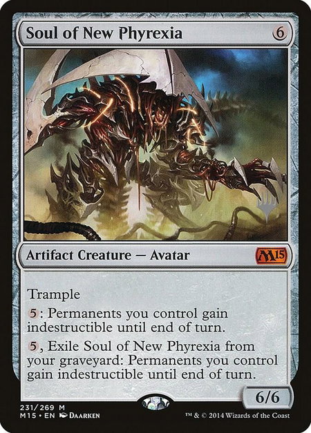 Soul of New Phyrexia trading card from Promo Pack: Theros Beyond Death Soul of New Phyrexia - Promo Pack: Theros Beyond Death Magic: The Gathering trading card
