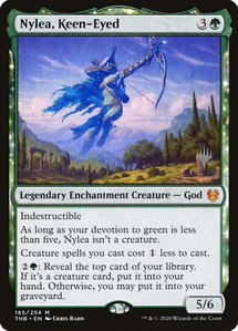 Nylea, Keen-Eyed - Promo Pack: Theros Beyond Death (PPTHB) #185p - Mythic Rare Magic: The Gathering Trading Card