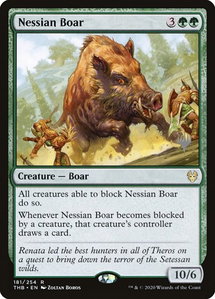 Nessian Boar - Promo Pack: Theros Beyond Death (PPTHB) #181p - Rare Magic: The Gathering Trading Card