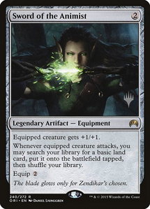 Sword of the Animist - Promo Pack: Theros Beyond Death (PPTHB) #240p - Rare Magic: The Gathering Trading Card