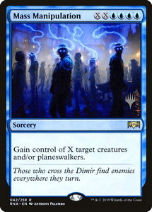 Mass Manipulation - Promo Pack: Theros Beyond Death (PPTHB) #42p - Rare Magic: The Gathering Trading Card