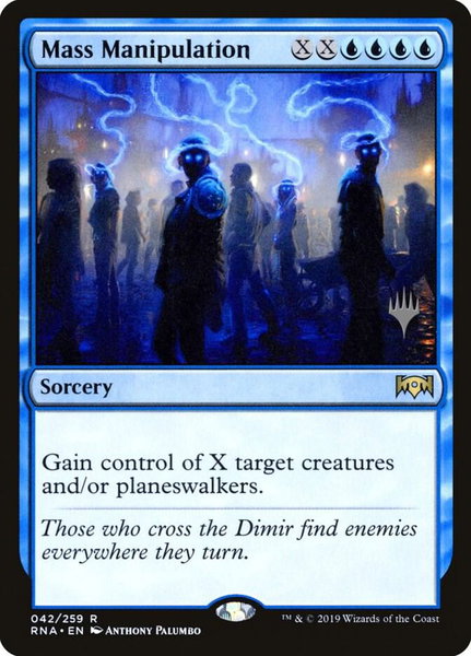 Mass Manipulation trading card from Promo Pack: Theros Beyond Death Mass Manipulation - Promo Pack: Theros Beyond Death Magic: The Gathering trading card