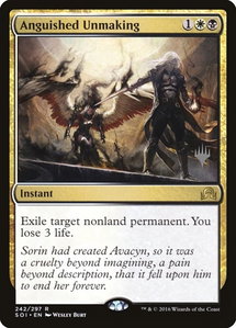 Anguished Unmaking - Promo Pack: Theros Beyond Death (PPTHB) #242p - Rare Magic: The Gathering Trading Card