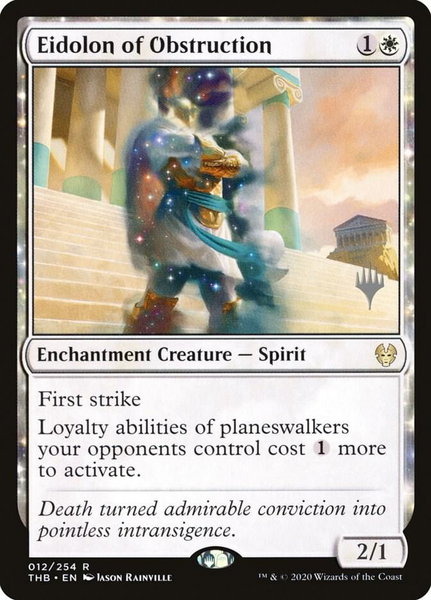 Eidolon of Obstruction trading card from Promo Pack: Theros Beyond Death Eidolon of Obstruction - Promo Pack: Theros Beyond Death Magic: The Gathering trading card