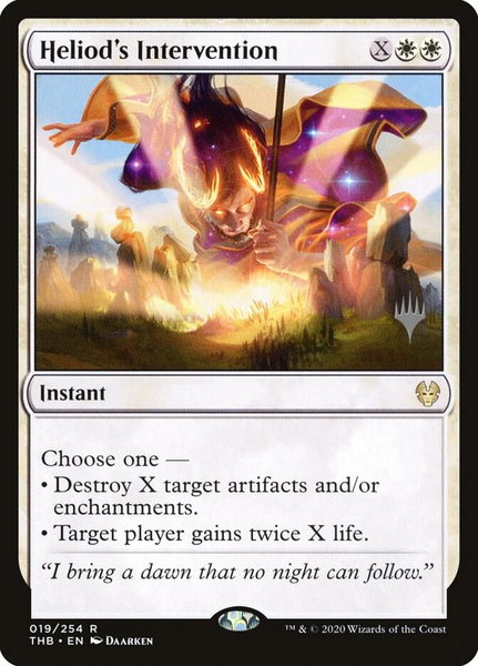Heliod's Intervention - Promo Pack: Theros Beyond Death Magic: The Gathering trading card
