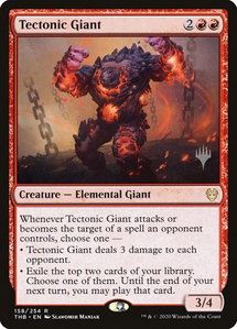 Tectonic Giant - Promo Pack: Theros Beyond Death (PPTHB) #158p - Rare Magic: The Gathering Trading Card