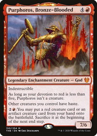 Purphoros, Bronze-Blooded - Promo Pack: Theros Beyond Death (PPTHB) #150p - Mythic Magic: The Gathering Trading Card