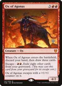 Ox of Agonas - Promo Pack: Theros Beyond Death (PPTHB) #147p - Mythic Magic: The Gathering Trading Card