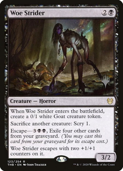 Woe Strider - Promo Pack: Theros Beyond Death Magic: The Gathering trading card
