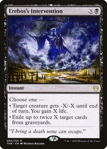 Erebos's Intervention - Promo Pack: Theros Beyond Death (PPTHB) #94p - Rare Magic: The Gathering Trading Card