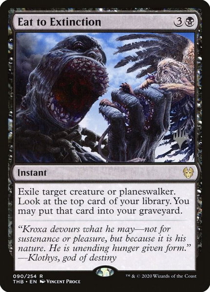 Eat to Extinction - Promo Pack: Theros Beyond Death Magic: The Gathering trading card