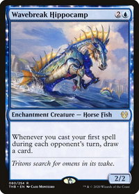 Wavebreak Hippocamp - Promo Pack: Theros Beyond Death (PPTHB) #80p - Rare Magic: The Gathering Trading Card