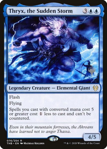 Thryx, the Sudden Storm - Promo Pack: Theros Beyond Death Magic: The Gathering trading card