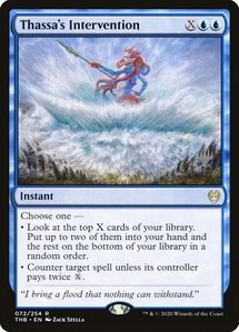 Thassa's Intervention - Promo Pack: Theros Beyond Death (PPTHB) #72p - Rare Magic: The Gathering Trading Card