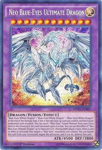 Neo Blue-Eyes Ultimate Dragon - The Dark Side of Dimensions Movie Pack: Secret Edition (MVP1-ENS) #MVP1-ENS01 - Secret Rare YuGiOh Trading Card