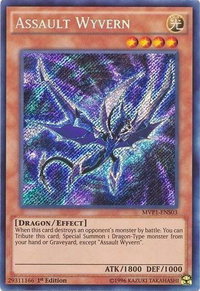 Assault Wyvern - The Dark Side of Dimensions Movie Pack: Secret Edition (MVP1-ENS) #MVP1-ENS03 - Secret Rare YuGiOh Trading Card