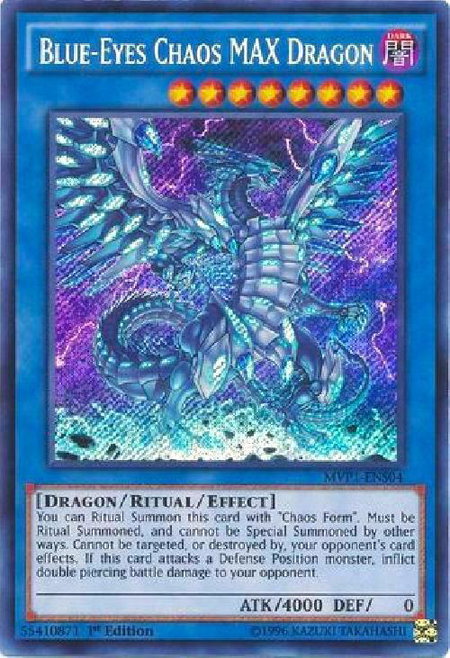 Blue-Eyes Chaos MAX Dragon - The Dark Side of Dimensions Movie Pack: Secret Edition YuGiOh trading card