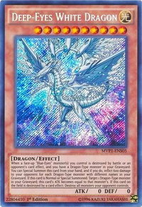 Deep-Eyes White Dragon - The Dark Side of Dimensions Movie Pack: Secret Edition (MVP1-ENS) #MVP1-ENS05 - Secret Rare YuGiOh Trading Card