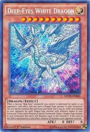 Deep-Eyes White Dragon - The Dark Side of Dimensions Movie Pack: Secret Edition YuGiOh trading card