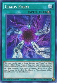 Chaos Form - The Dark Side of Dimensions Movie Pack: Secret Edition (MVP1-ENS) #MVP1-ENS08 - Secret Rare YuGiOh Trading Card