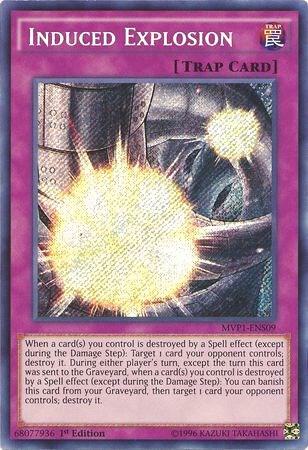 Induced Explosion - The Dark Side of Dimensions Movie Pack: Secret Edition YuGiOh trading card