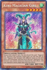 Kiwi Magician Girl - The Dark Side of Dimensions Movie Pack: Secret Edition (MVP1-ENS) #MVP1-ENS16 - Secret Rare YuGiOh Trading Card