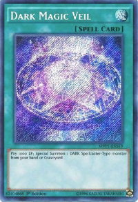 Dark Magic Veil - The Dark Side of Dimensions Movie Pack: Secret Edition (MVP1-ENS) #MVP1-ENS19 - Secret Rare YuGiOh Trading Card