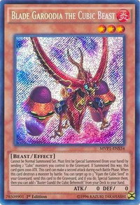Blade Garoodia the Cubic Beast - The Dark Side of Dimensions Movie Pack: Secret Edition (MVP1-ENS) #MVP1-ENS34 - Secret Rare YuGiOh Trading Card