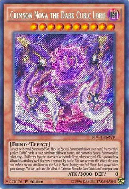 Crimson Nova the Dark Cubic Lord - The Dark Side of Dimensions Movie Pack: Secret Edition YuGiOh trading card