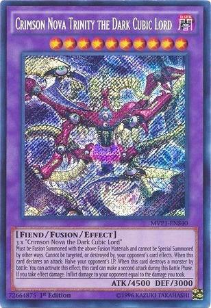 Crimson Nova Trinity the Dark Cubic Lord - The Dark Side of Dimensions Movie Pack: Secret Edition YuGiOh trading card