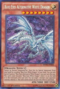 Blue-Eyes Alternative White Dragon - The Dark Side of Dimensions Movie Pack: Secret Edition (MVP1-ENS) #MVP1-ENS46 - Secret Rare YuGiOh Trading Card