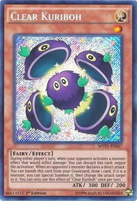 Clear Kuriboh - The Dark Side of Dimensions Movie Pack: Secret Edition (MVP1-ENS) #MVP1-ENS47 - Secret Rare YuGiOh Trading Card