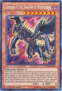 Gandora-X the Dragon of Demolition - The Dark Side of Dimensions Movie Pack: Secret Edition (MVP1-ENS) #MVP1-ENS49 - Secret Rare YuGiOh Trading Card