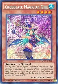 Chocolate Magician Girl - The Dark Side of Dimensions Movie Pack: Secret Edition (MVP1-ENS) #MVP1-ENS52 - Secret Rare YuGiOh Trading Card