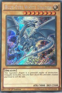 Blue-Eyes White Dragon - The Dark Side of Dimensions Movie Pack: Secret Edition (MVP1-ENS) #MVP1-ENS55 - Secret Rare YuGiOh Trading Card