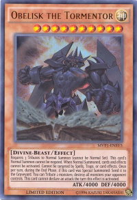 Obelisk the Tormentor - The Dark Side of Dimensions Movie Pack: Secret Edition (MVP1-ENS) #MVP1-ENSV5 - Ultra Rare YuGiOh Trading Card
