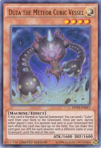 Duza the Meteor Cubic Vessel - The Dark Side of Dimensions Movie Pack: Secret Edition (MVP1-ENS) #MVP1-ENSV1 - Ultra Rare YuGiOh Trading Card